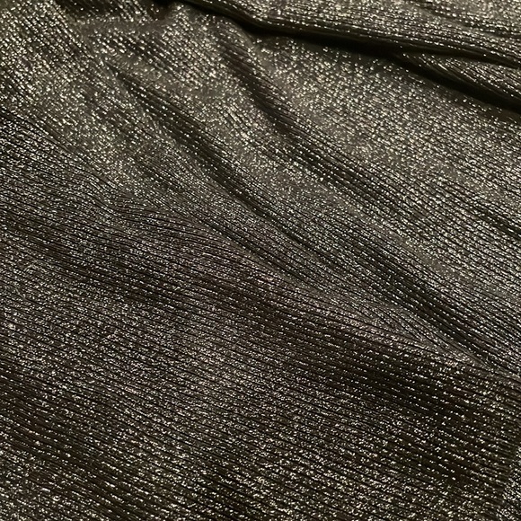 ✅SOLD✅Skims maxi bodycon ribbed racerback lounge dress glitter foil black xs - Picture 5 of 6